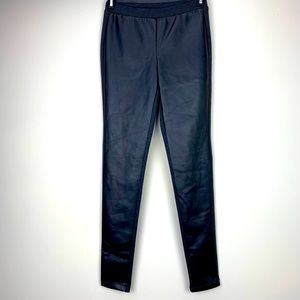 Michael Kors Faux Leather Front Leggings Sz XS